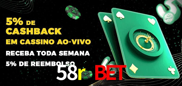 Promoções do cassino ao Vivo 58r bet